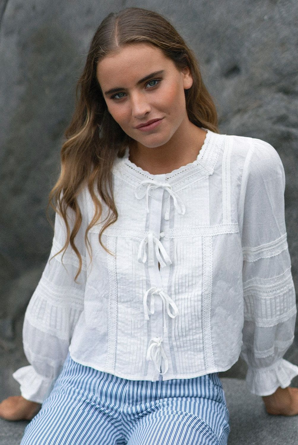 RAINDOOR - Blusa Manga Larga Algodón Mujer Raindoor