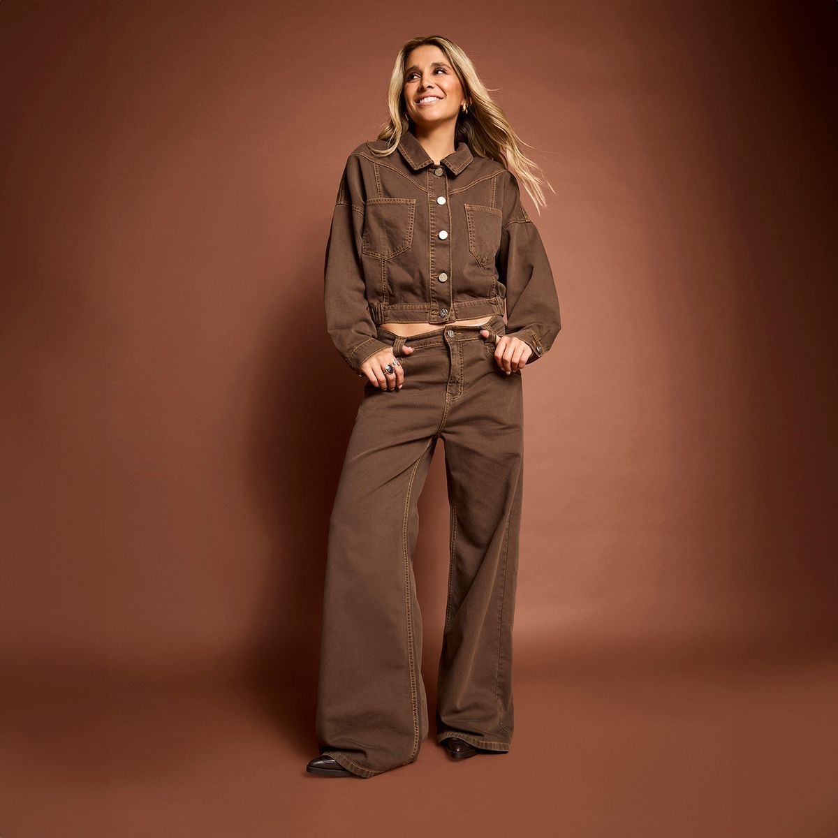 FALABELLA - Jeans 1998 Wide Leg Tiro Medio x Paula Fernandez