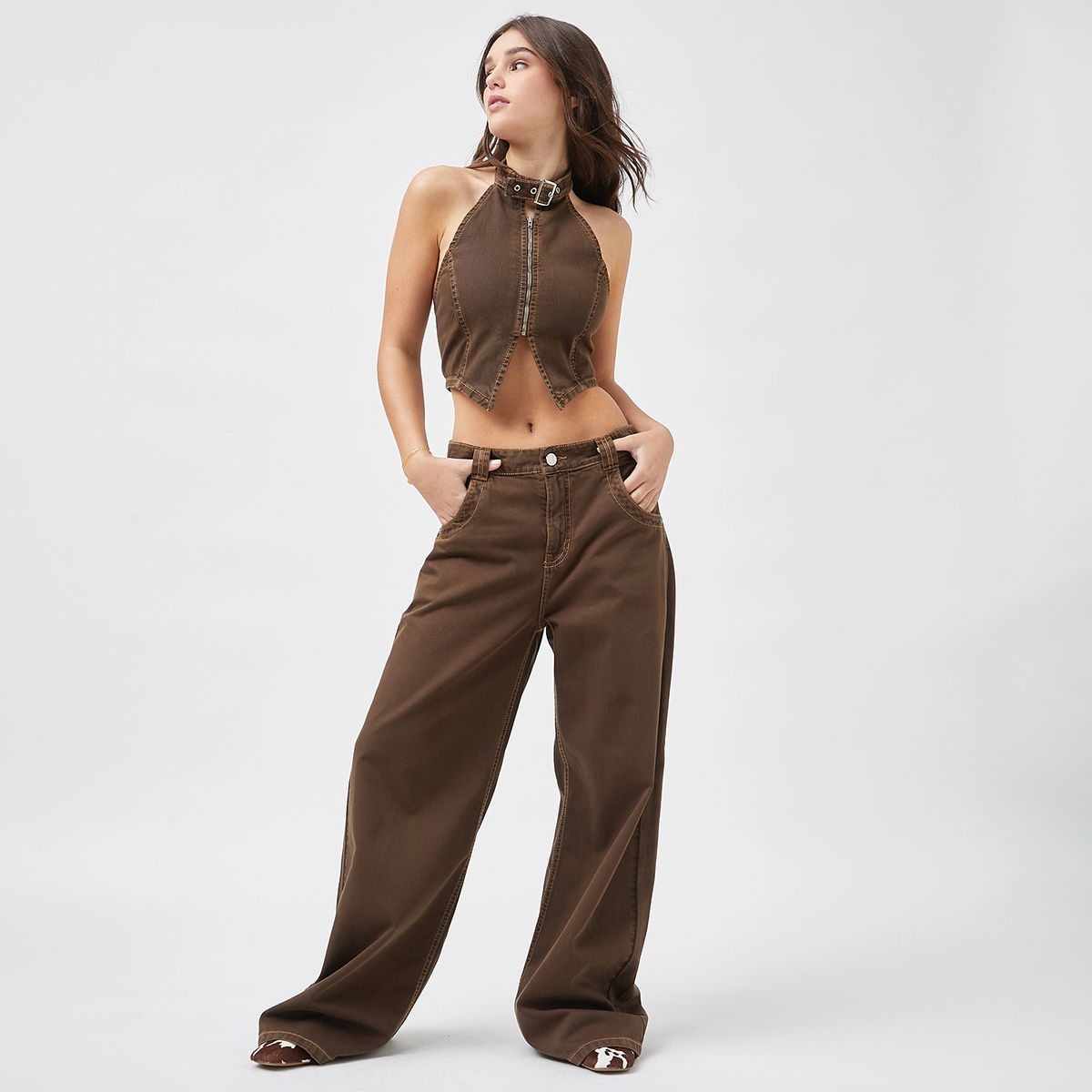 FALABELLA - Jeans 1998 Wide Leg Tiro Medio x Paula Fernandez