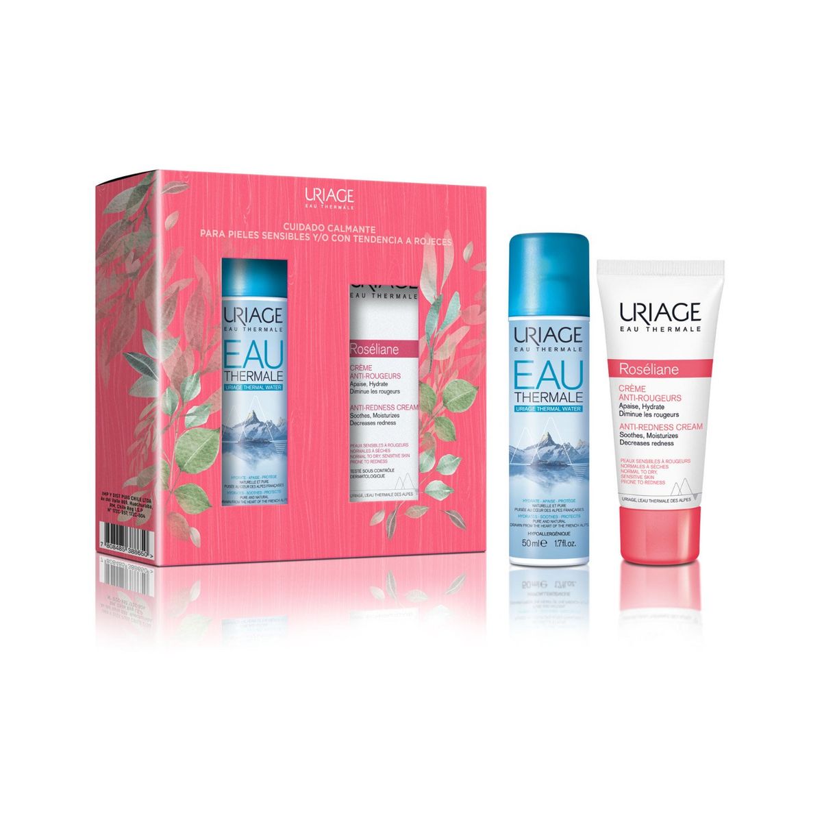 URIAGE - Set Roséliane Crema Anti-rojeces + Agua Termal 50ml Uriage