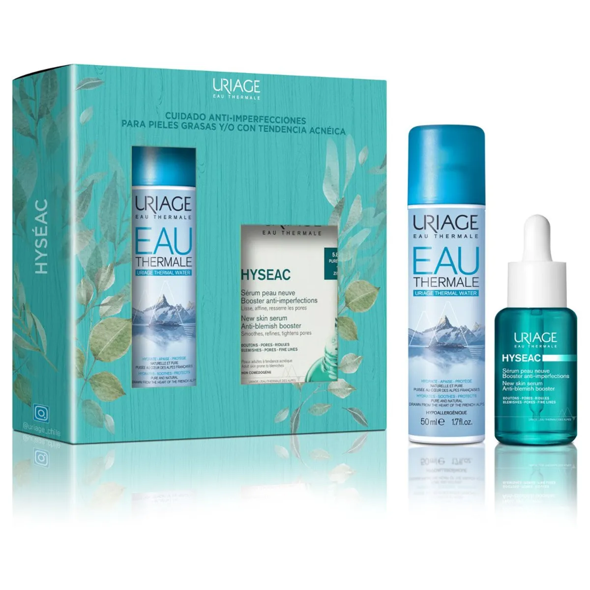 URIAGE - Set Hyséac Serum Booster Anti-imperfecciones + Agua Termal 50ml Uriage