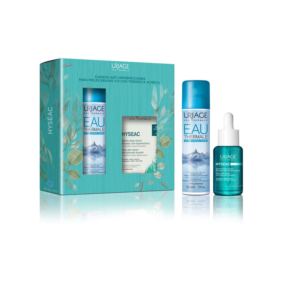 URIAGE - Set Hyséac Serum Booster Anti-imperfecciones + Agua Termal 50ml Uriage