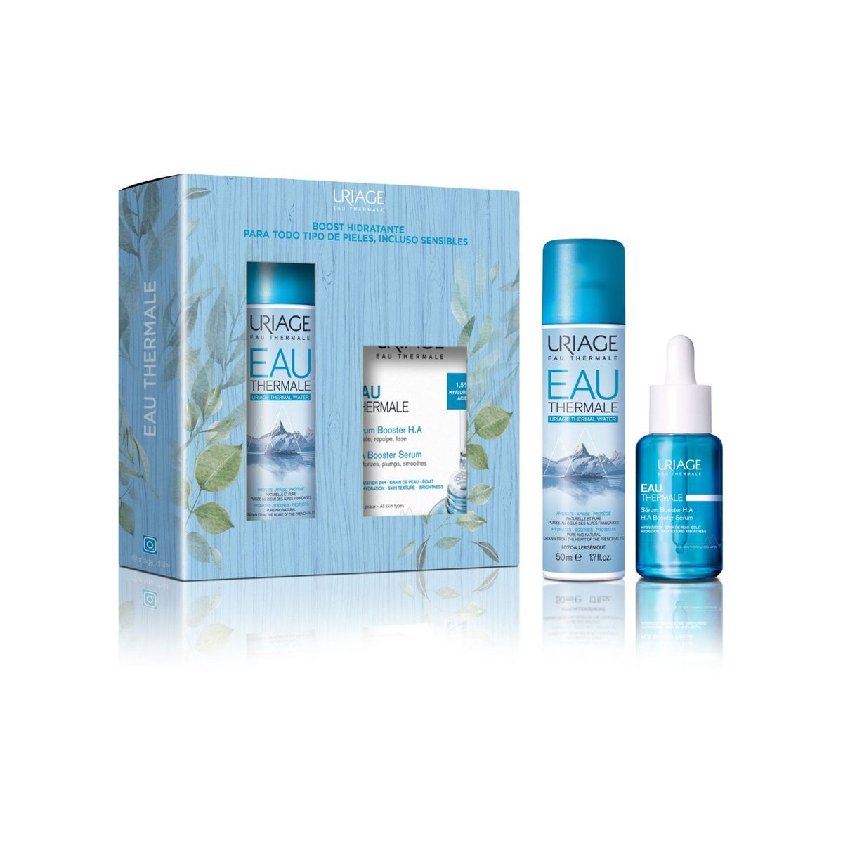 URIAGE - Set Eau Thermale Serum Booster HA + Agua Termal 50ml Uriage