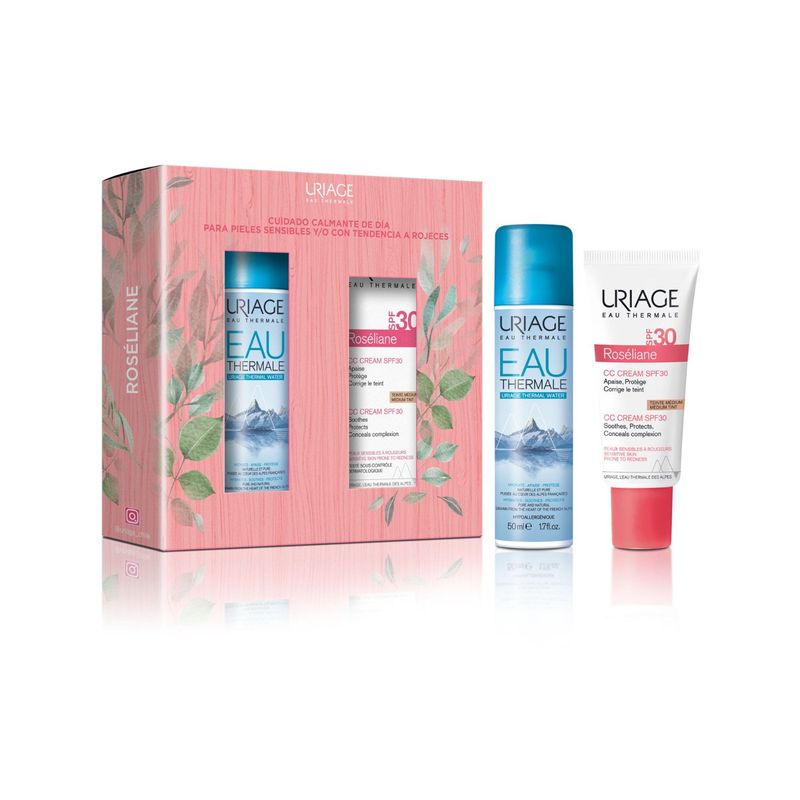 URIAGE - Set Roséliane CC Cream SPF30 + Agua Termal 50ml Uriage