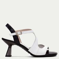 Sandalia Mujer Cuero Negro