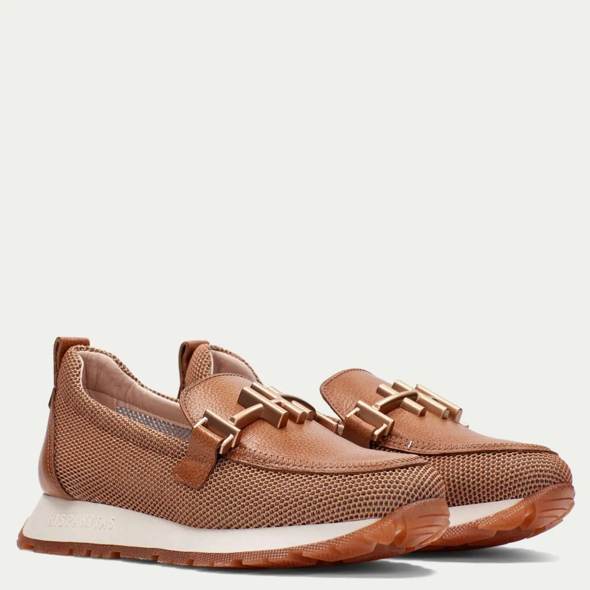 HISPANITAS - Zapato Casual Mujer Cuero Café Hispanitas