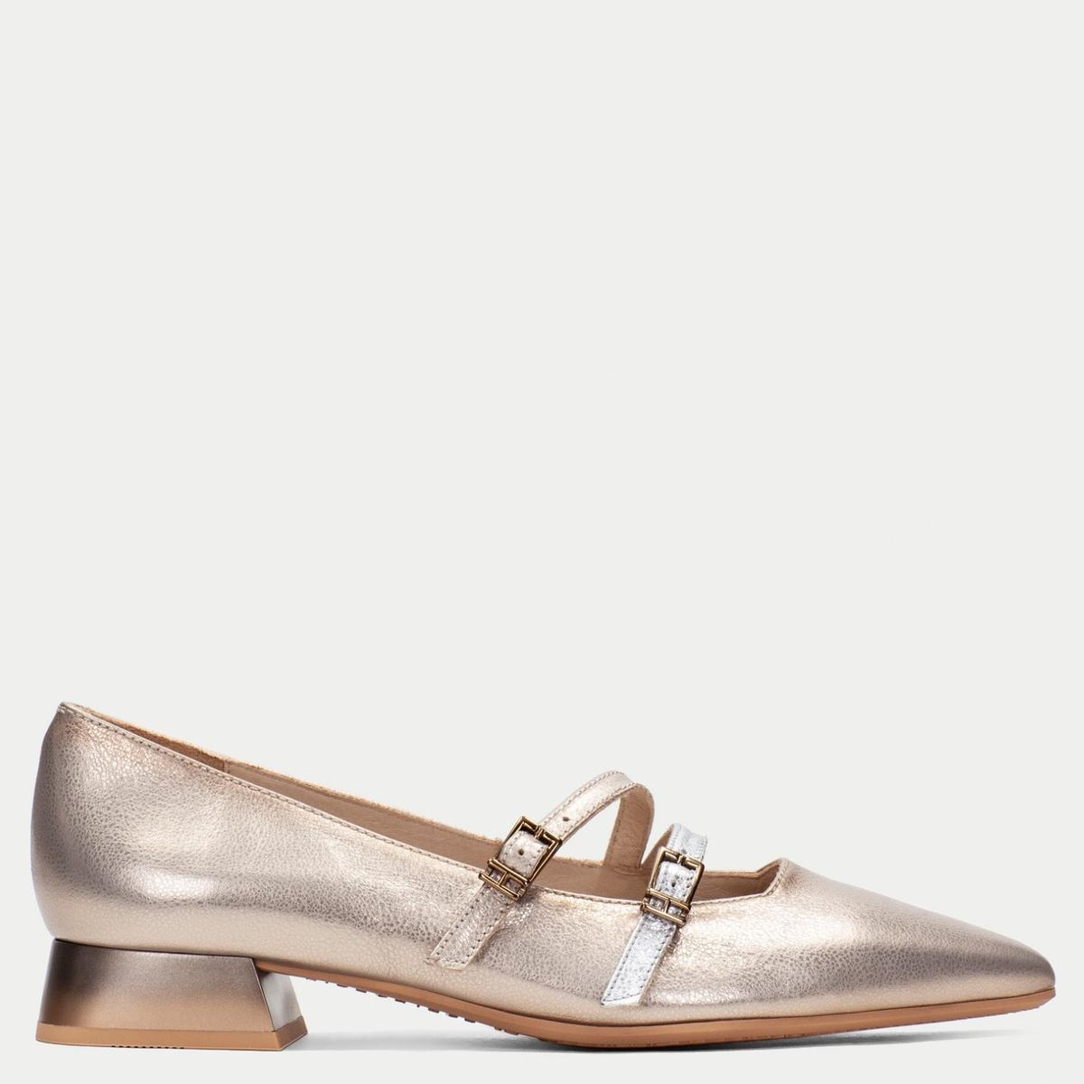 HISPANITAS - Zapato Casual Mujer Cuero Gris Hispanitas