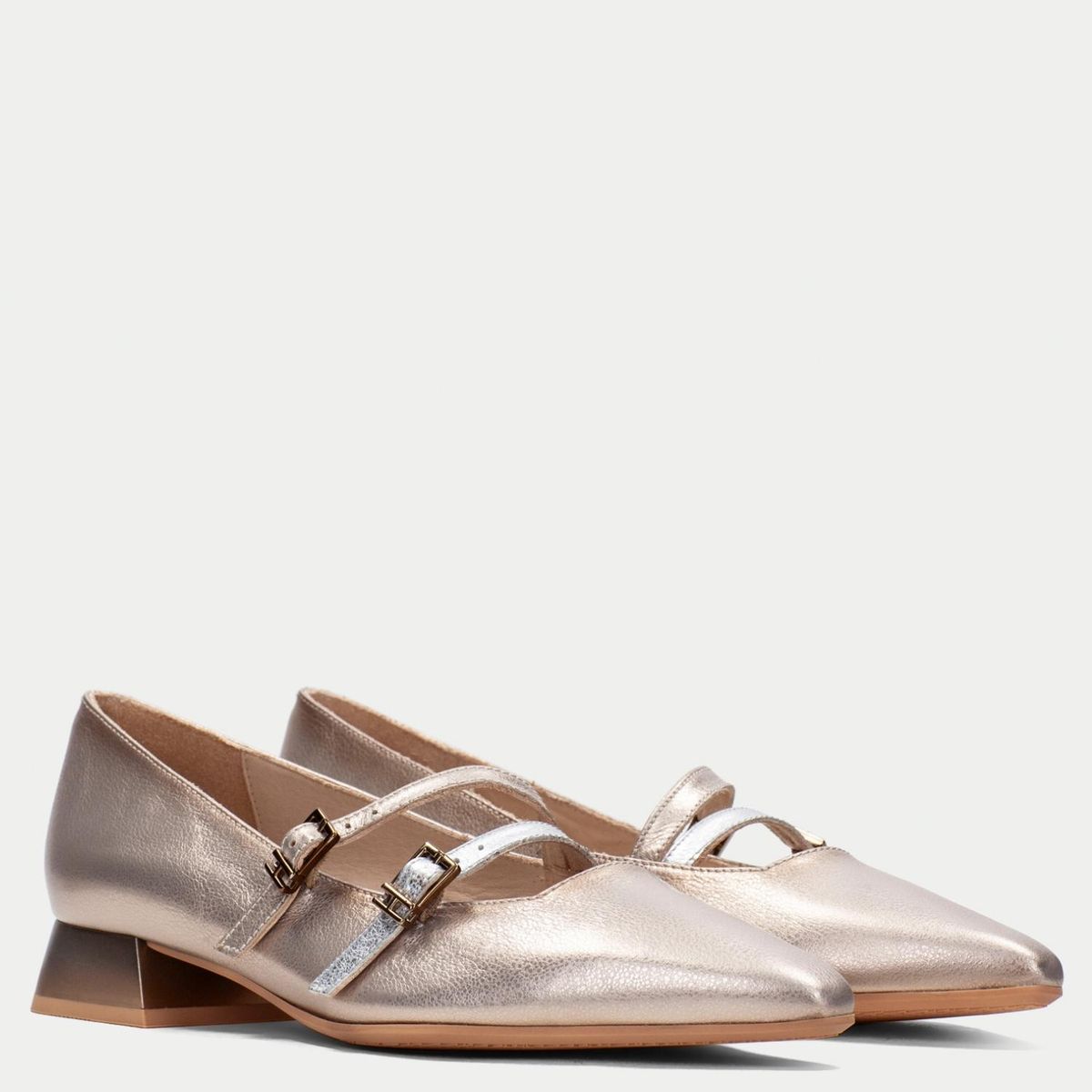 HISPANITAS - Zapato Casual Mujer Cuero Gris Hispanitas