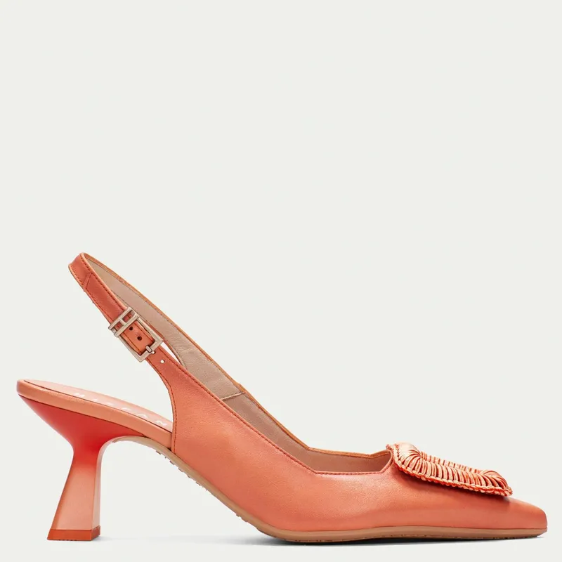 HISPANITAS - Zapato Formal Mujer Cuero Naranjo Hispanitas