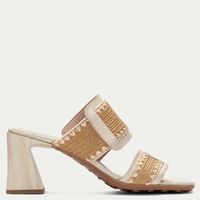 Sandalia Mujer Cuero Blanco