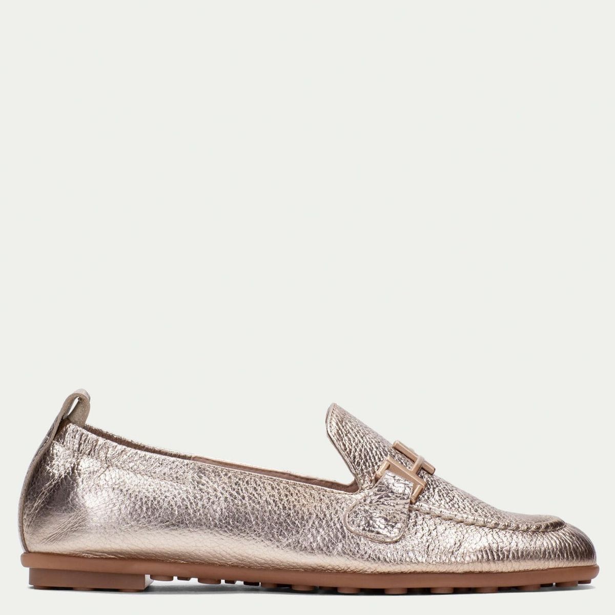 HISPANITAS - Ballerina Mujer Cuero Dorado Hispanitas