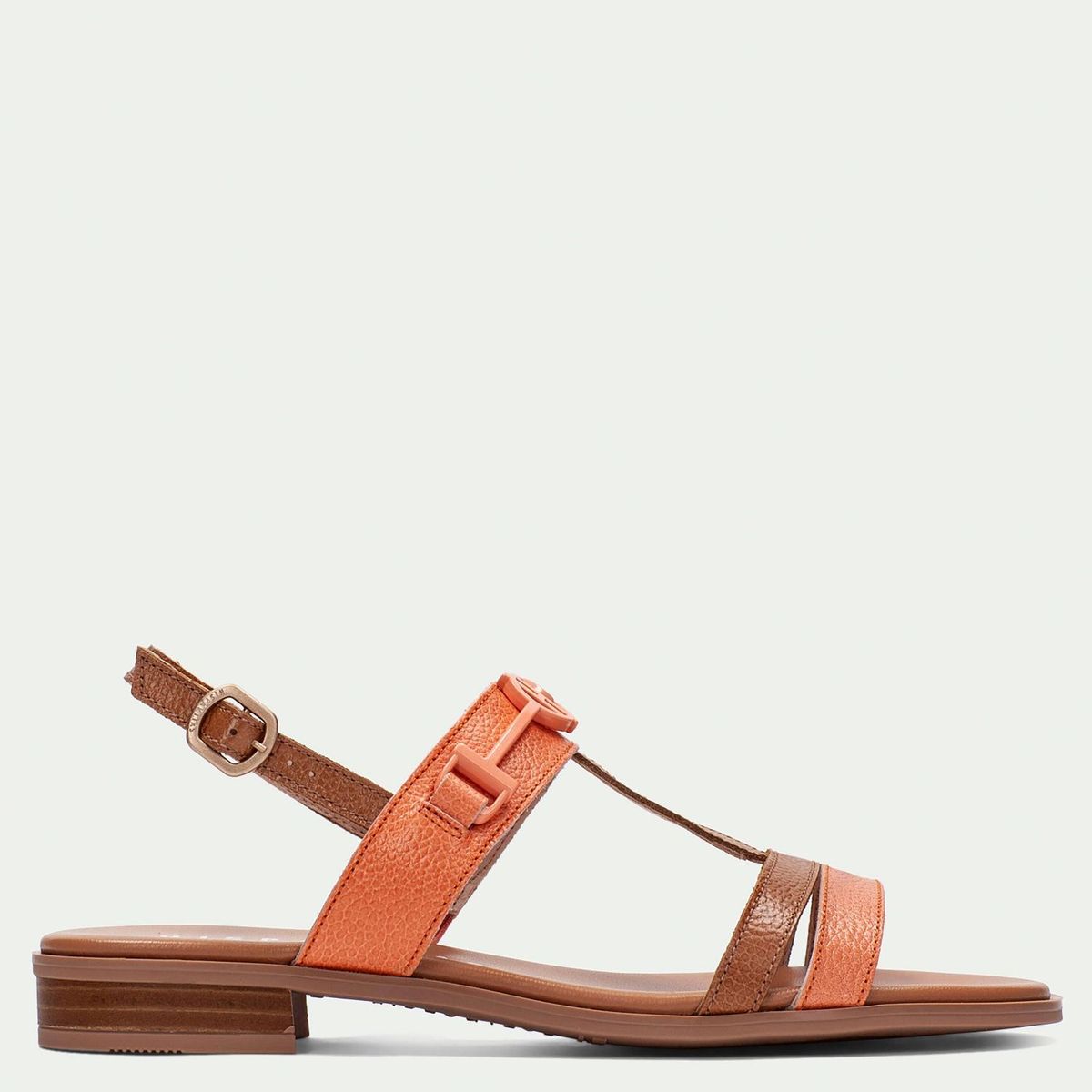 HISPANITAS - Sandalia Mujer Cuero Café Hispanitas