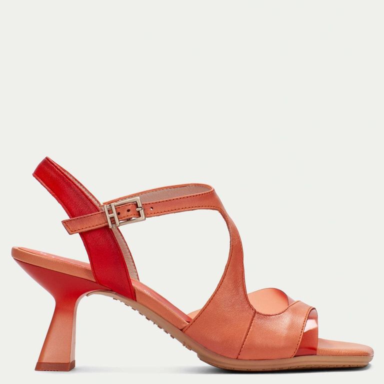 HISPANITAS Zapato Formal Mujer Cuero Rojo