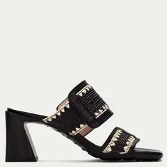 HISPANITAS - Sandalia Mujer Negro