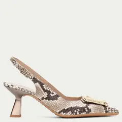 HISPANITAS - Sandalia Mujer Cuero Café