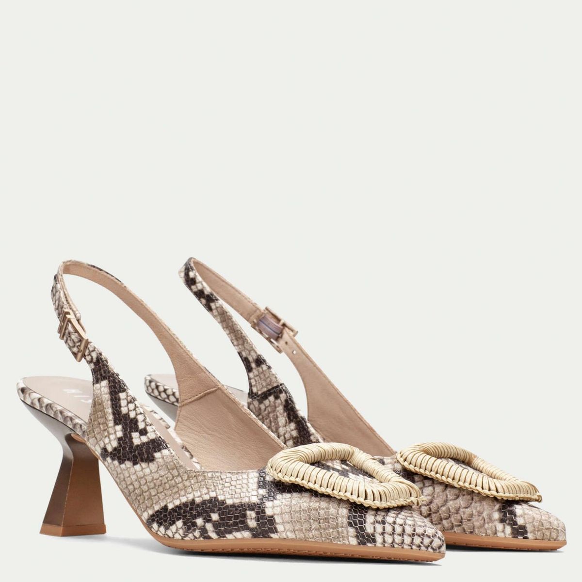 HISPANITAS - Sandalia Mujer Cuero Print Hispanitas