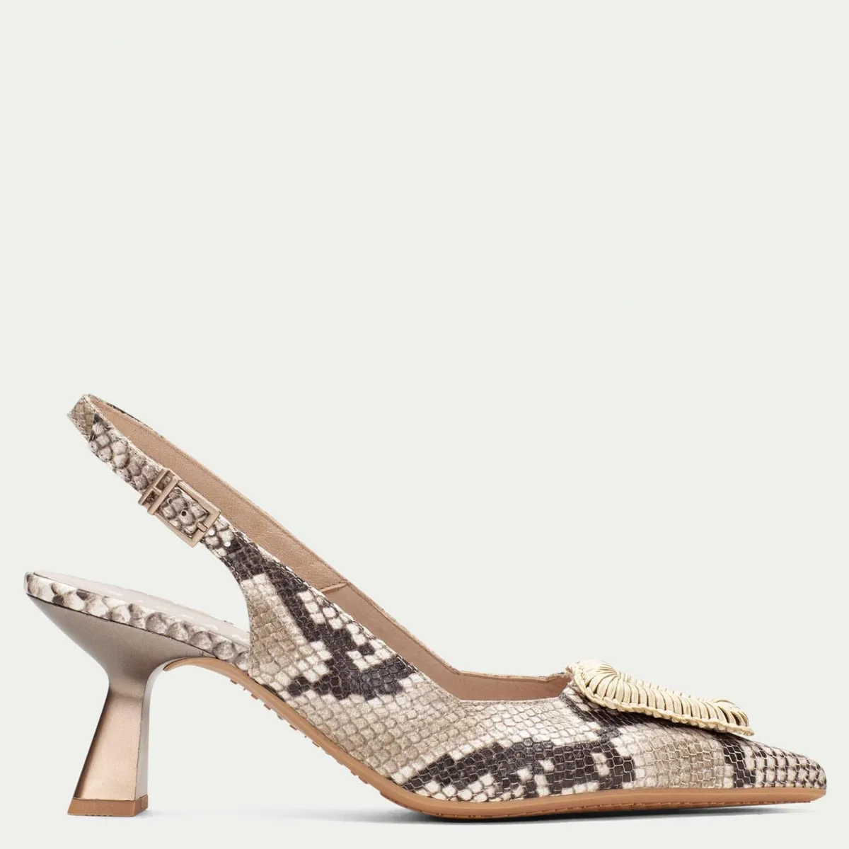 HISPANITAS - Sandalia Mujer Cuero Print Hispanitas