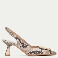 Sandalia Mujer Cuero Print