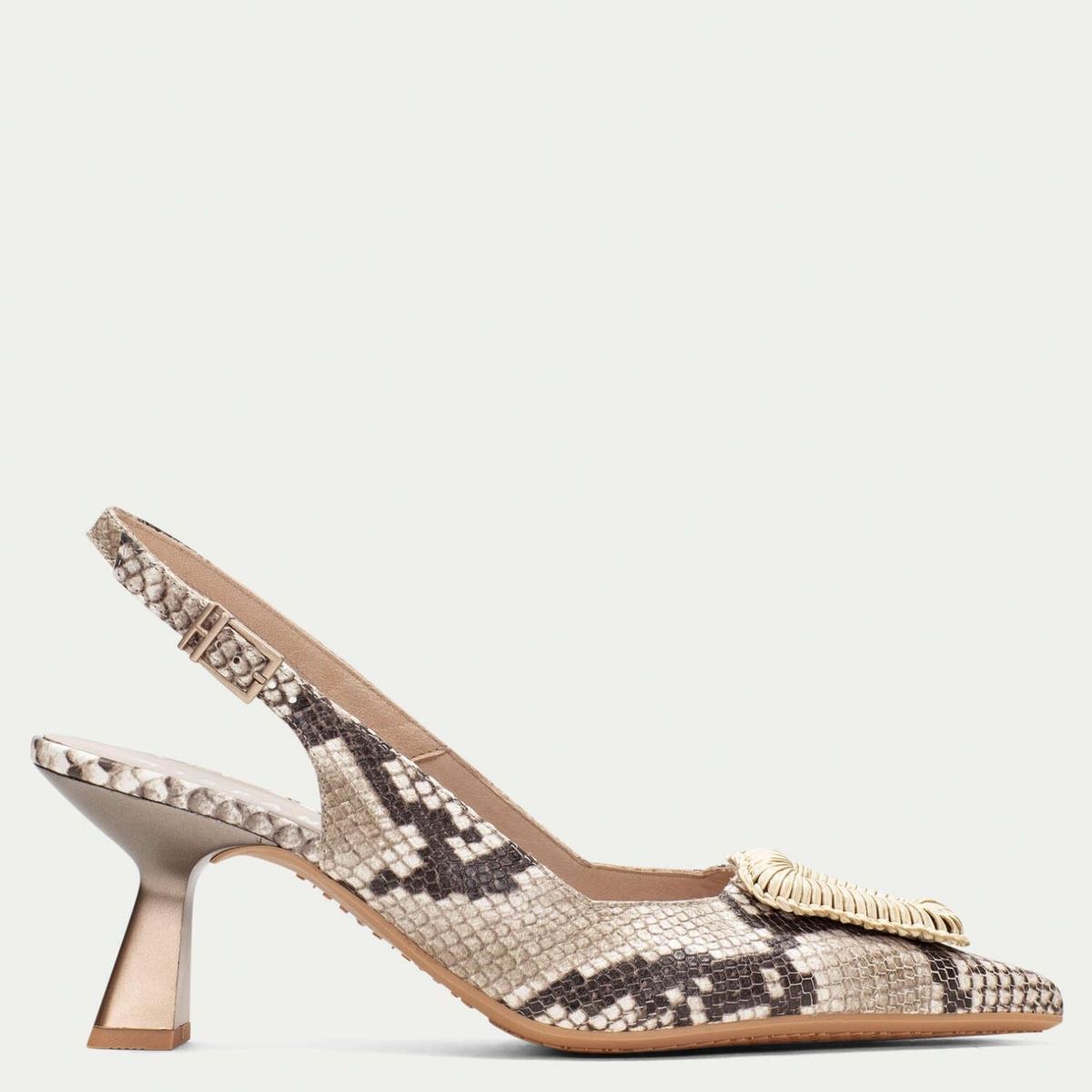 HISPANITAS - Sandalia Mujer Cuero Print Hispanitas