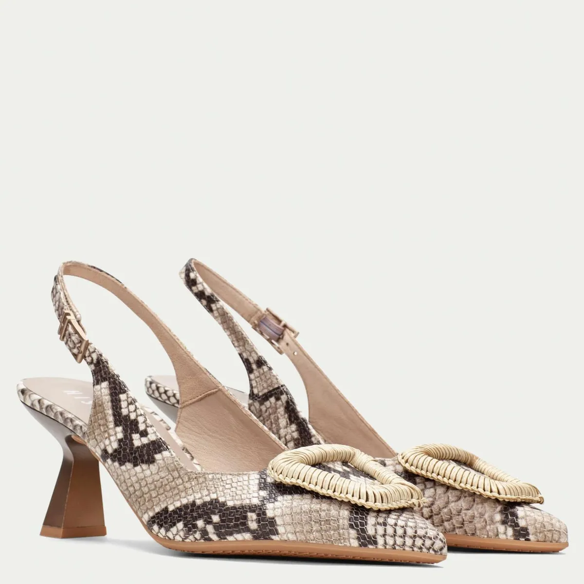 HISPANITAS - Sandalia Mujer Cuero Print Hispanitas