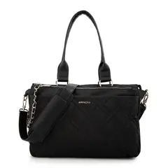 AMPHORA - Cartera Tote Porta Notebook Grande Gambia Negro