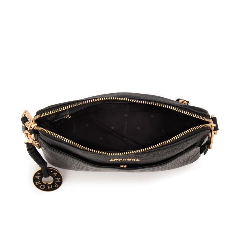 AMPHORA Cartera Bandolera Pequeña Genova Negro Amphora