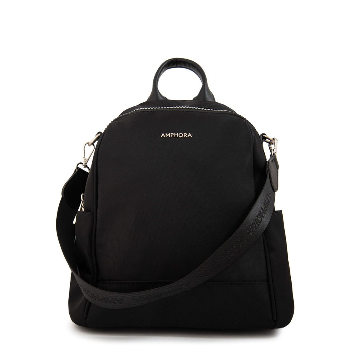 AMPHORA - Mochila Mediana Magna Negro Amphora