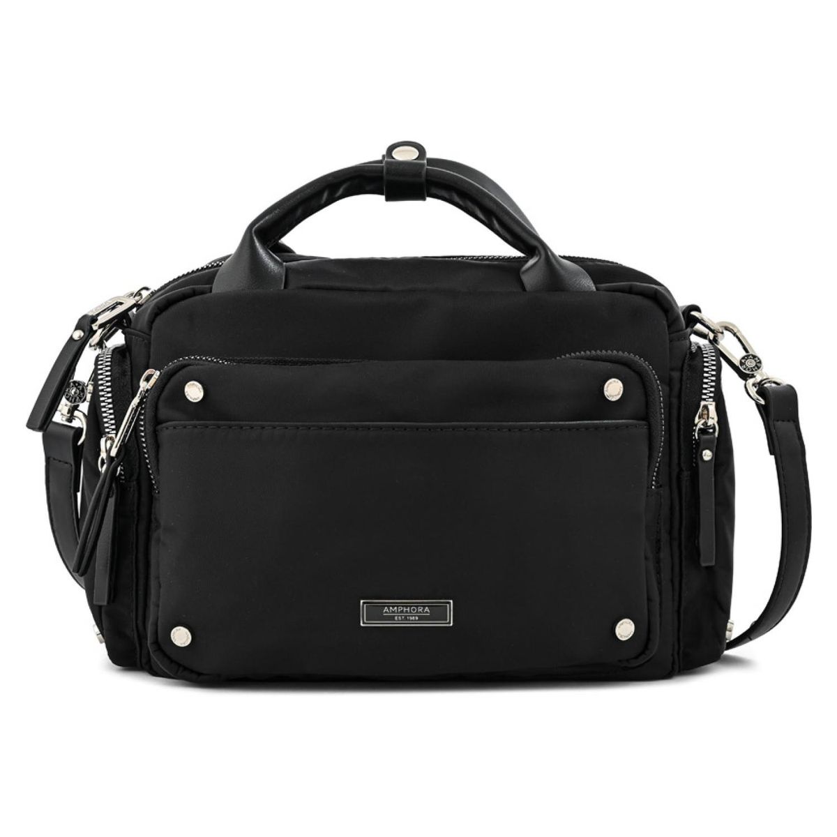 AMPHORA - Cartera Bandolera Mediana Sabrina Negro Amphora