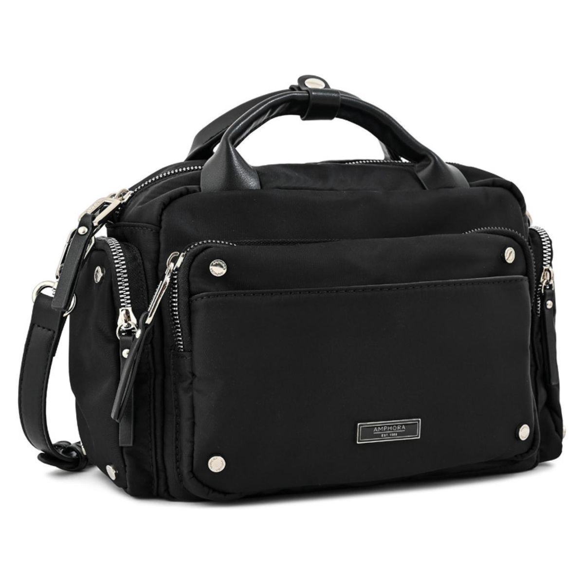AMPHORA - Cartera Bandolera Mediana Sabrina Negro Amphora