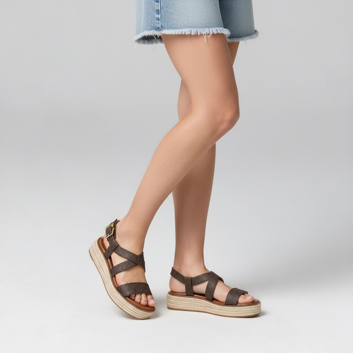 MICHAEL KORS - Sandalia Mujer Café Michael Kors