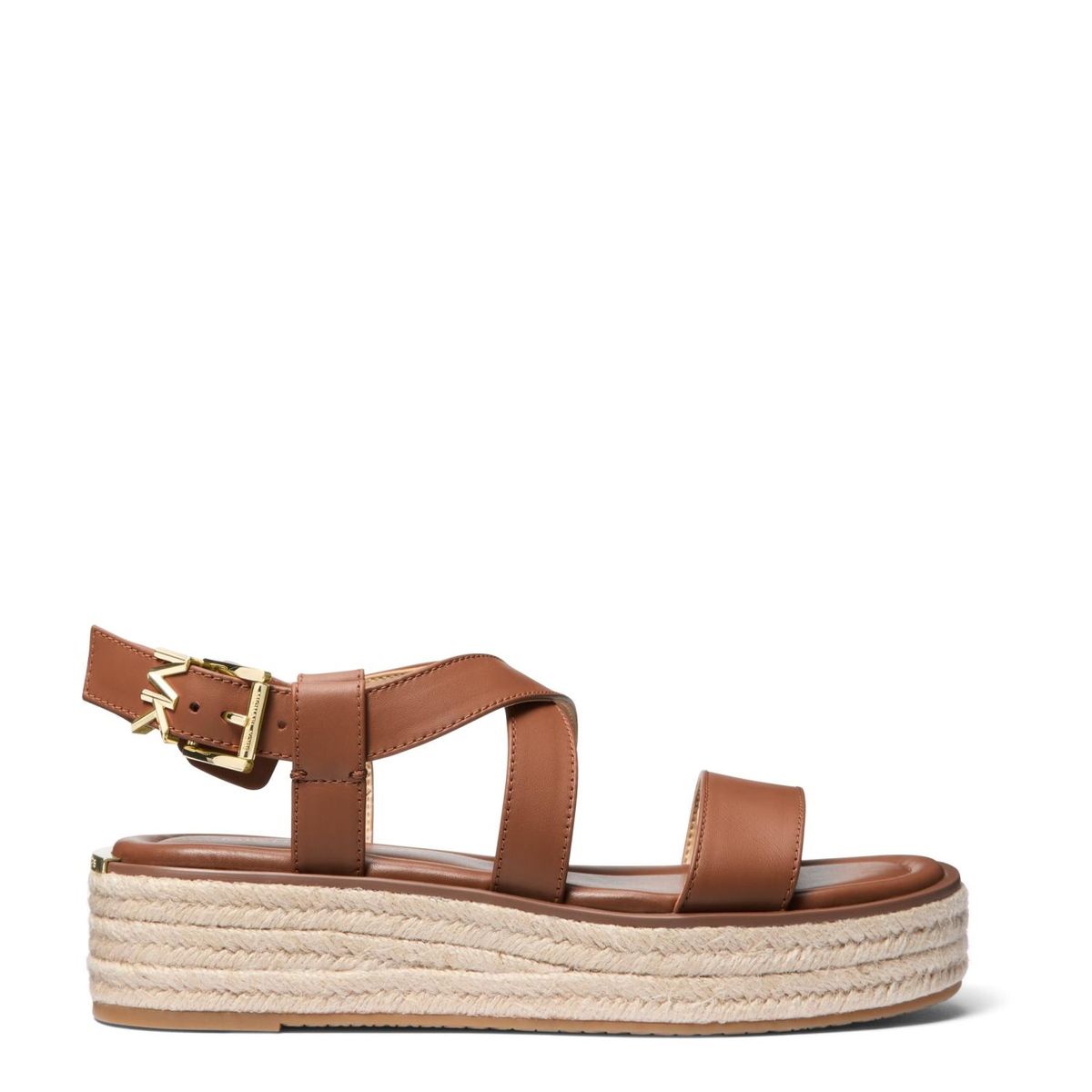 MICHAEL KORS - Sandalia Mujer Cuero Café Michael Kors