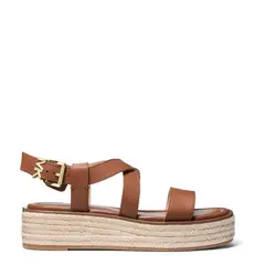MICHAEL KORS - Sandalia Mujer Cuero Café