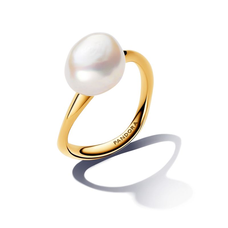 PANDORA - Anillo Perla Agua Dulce Barroca Mujer Pandora
