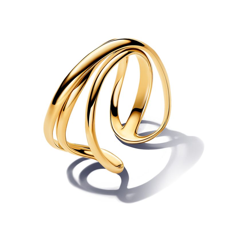 PANDORA - Anillo Banda Forma Orgánica Mujer Pandora