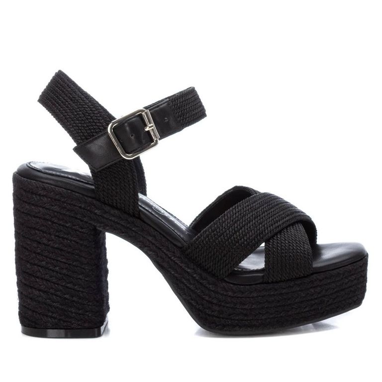 XTI Sandalia Mujer Negro