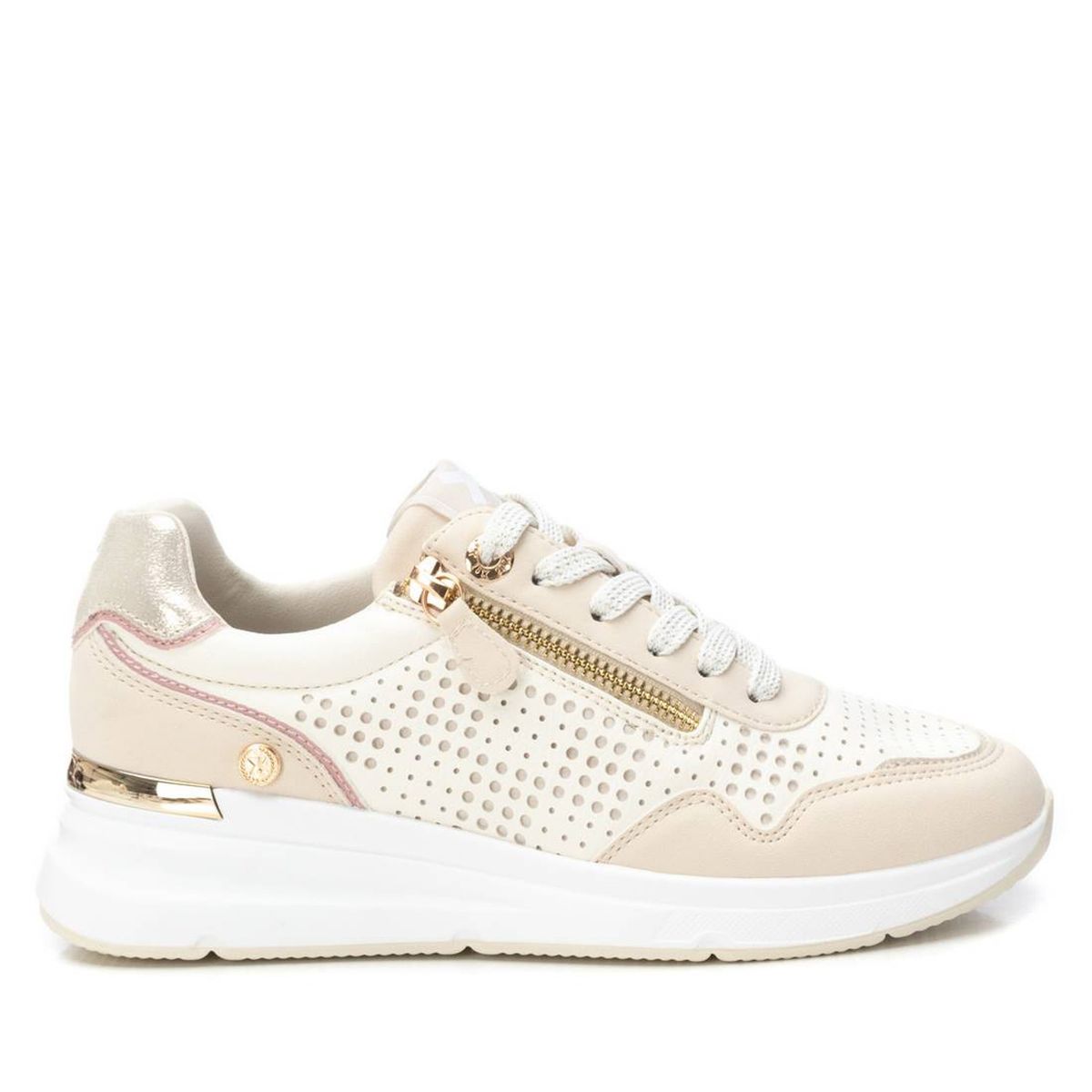 XTI - Zapatilla Urbana Mujer Beige Xti