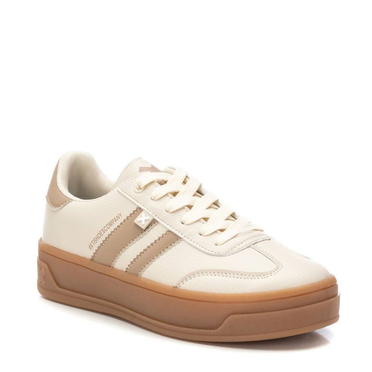 XTI - Zapatilla Urbana Mujer Beige Xti