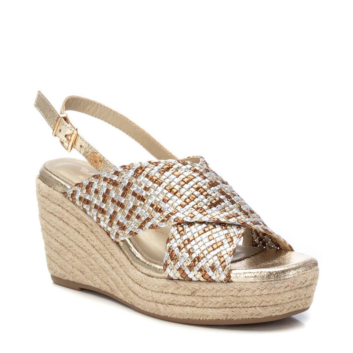 XTI - Sandalia Mujer Dorado Xti