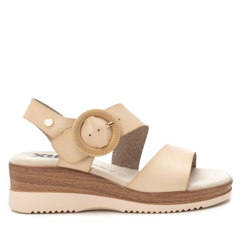 XTI - Sandalia Mujer Beige Xti
