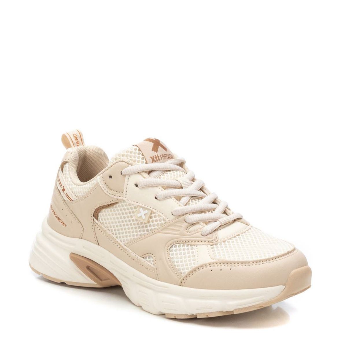 XTI - Zapatilla Urbana Mujer Beige Xti