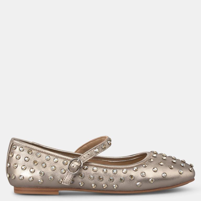 Alma En Pena Ballerina In Pelle Scamosciata Blu Notte Con Cerchio E Tacco Strizzato - Modello I23118, Tacco 2,3 Cm - 5