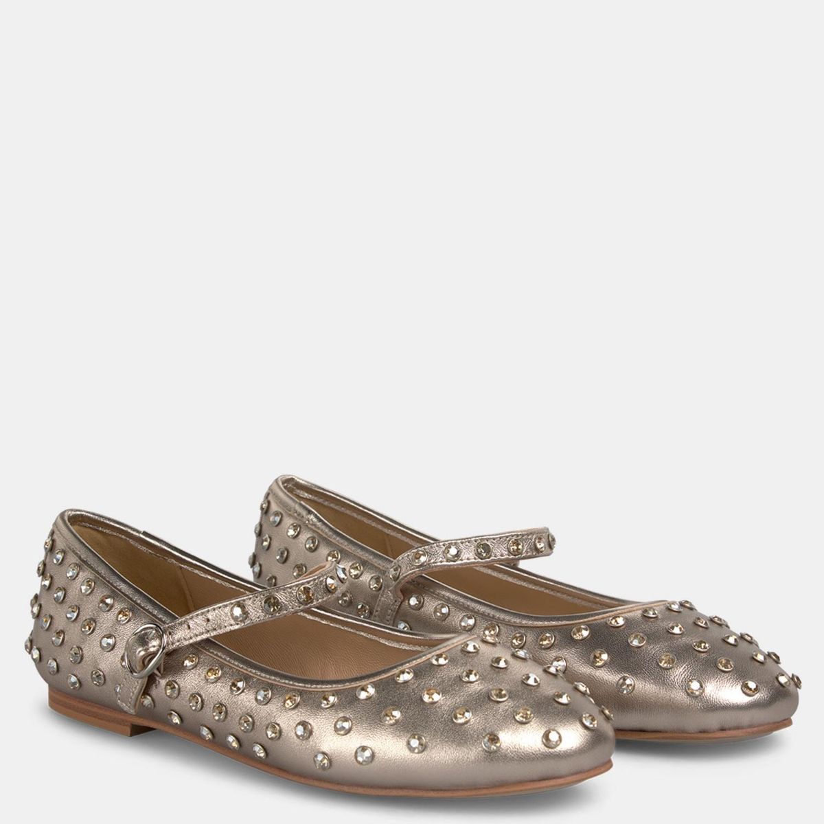 ALMA EN PENA - Ballerina Mujer Cuero Dorado Alma En Pena