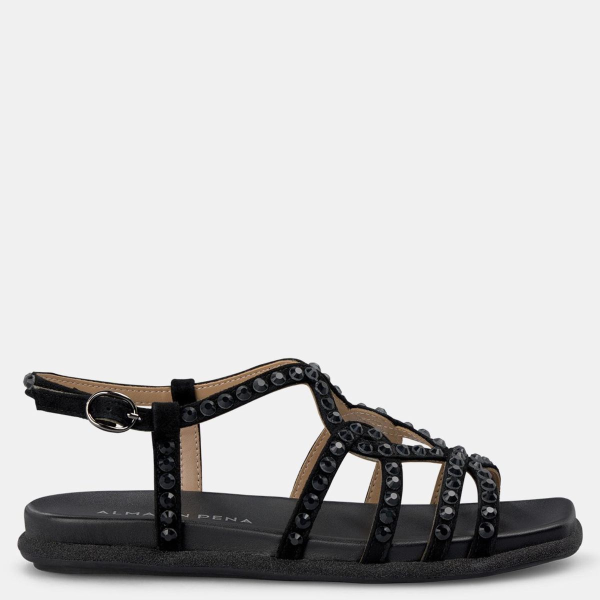 ALMA EN PENA - Sandalia Mujer Negro Alma En Pena