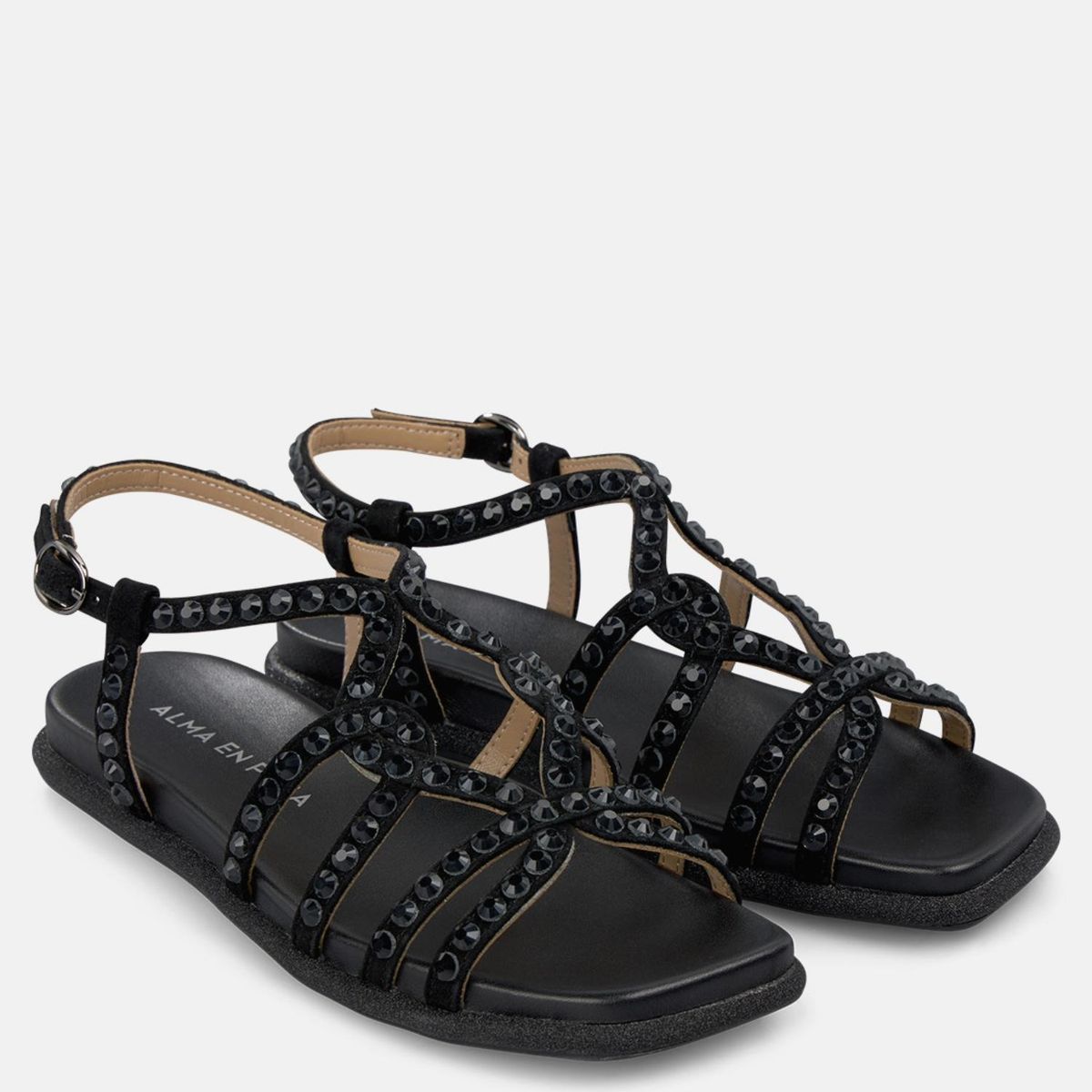 ALMA EN PENA - Sandalia Mujer Negro Alma En Pena