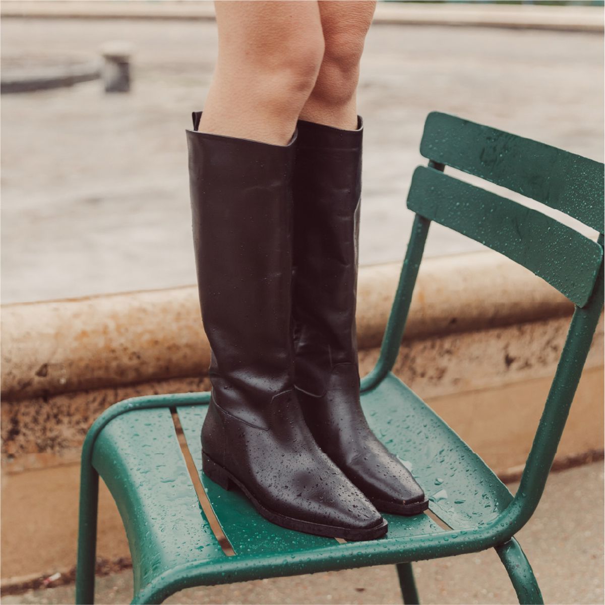 URCO - Bota Caña Alta Mujer Negra Urco