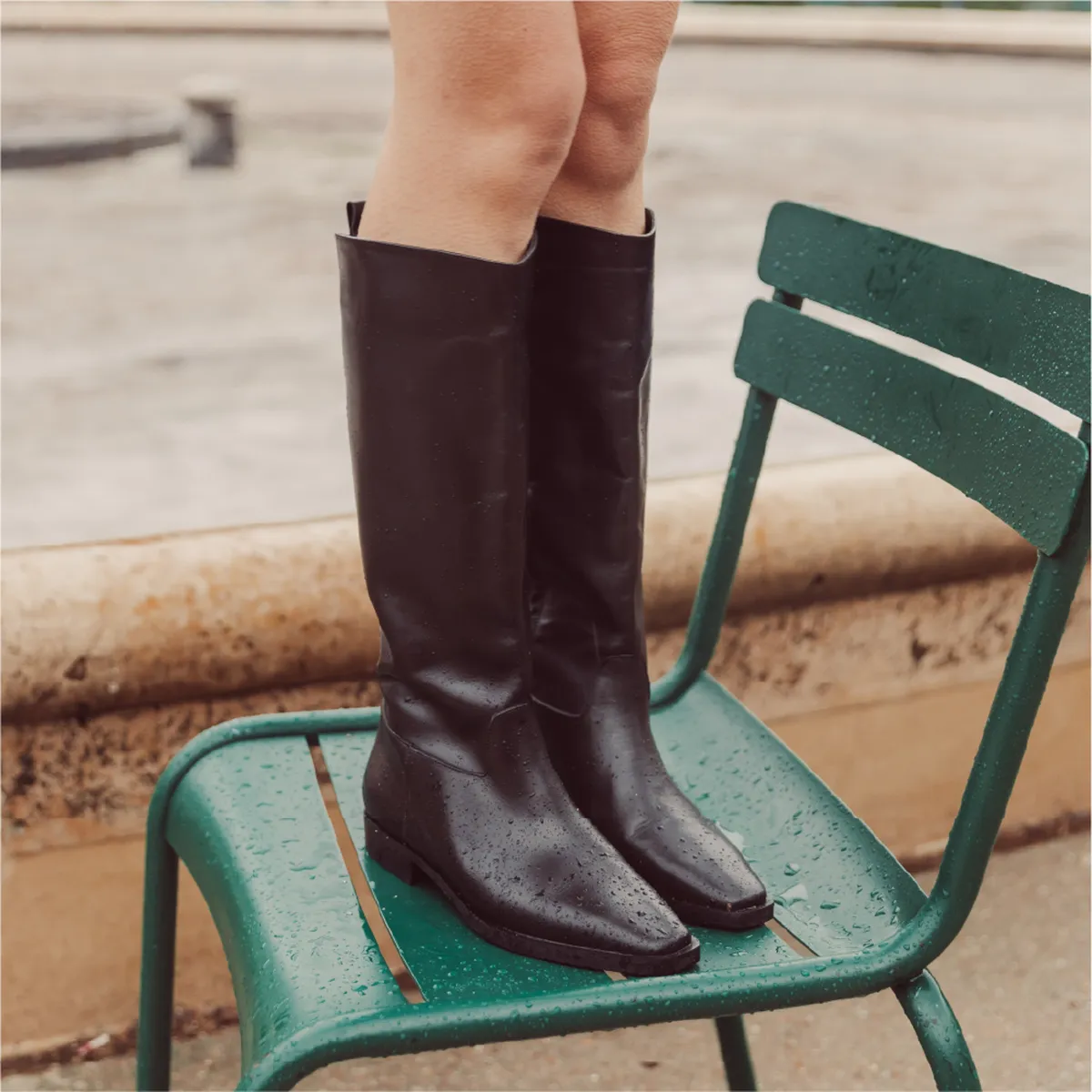 URCO - Bota Caña Alta Mujer Negra Urco