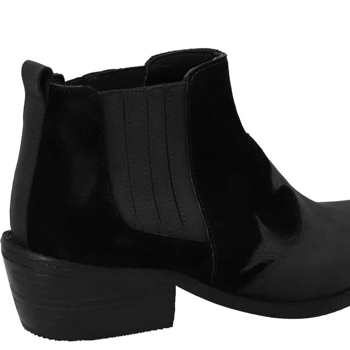 URCO - Botín Mujer Cuero Negro Urco