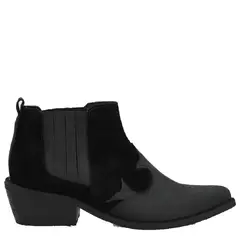 URCO - Botín Mujer Cuero Negro