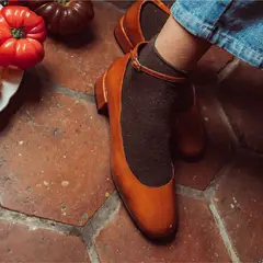URCO - Ballerina Casual Mujer Café