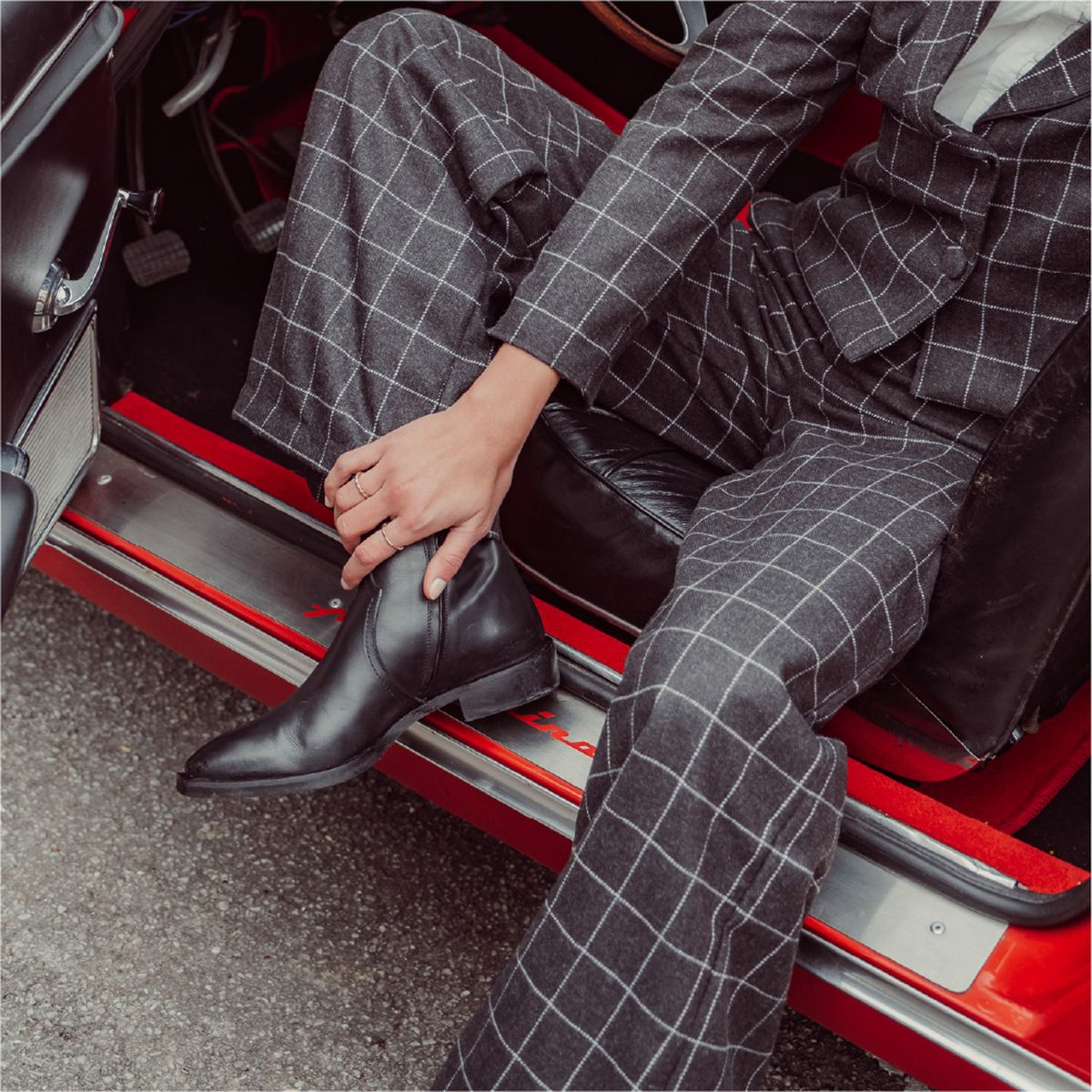 URCO - Botín Mujer Cuero Negro Urco